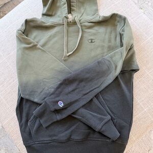 Champion Men's Ombré Olive/Army Green Hoodie